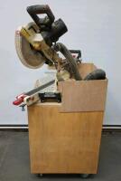 Jet 12" Compound Slide Miter Saw On Homemade Custom Wood Stand On Wheels - 4