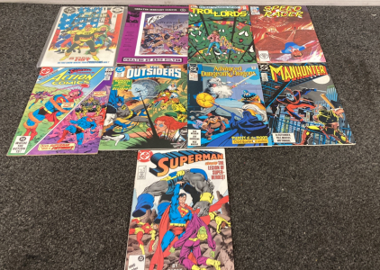 (9) Comic Books Vintage