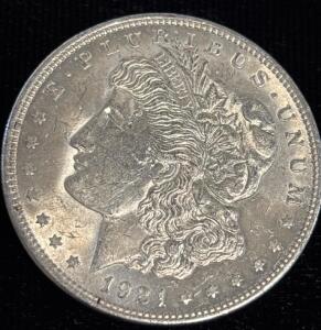 1921 Morgan Silver Dollar Coin