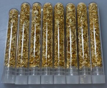 (8) Bottles Of Gold Flakes/Leaf