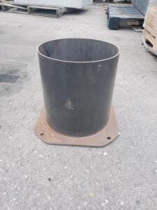 Industrial Steel Pipe Flange, 12x10 in, 4 Bolt Holes
