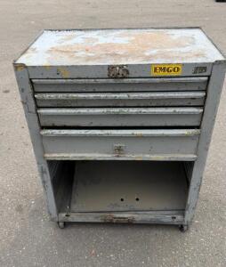 4-Drawer Tool Box W/ Wheels -29&rdquo;Lx18&rdquo;Wx36&rdquo;H