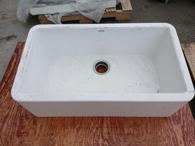 Blanco Single Basin Kitchen Sink, White, Composite Granite, Undermount
