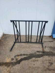 Freestanding Steel Bicycle Rack, Black, 5-Bike Capacity