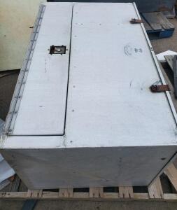 Metal Storage Box/Container, Steel, 48"x30"x30", Grey
