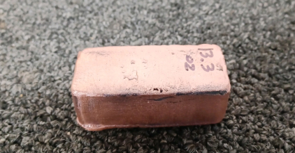 13.3 oz. Copper Ingot