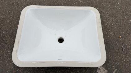 Kohler Verticyl Rectangular Undermount Bathroom Sink, White, Ceramic, Serial: SV1SR5VS8