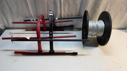 Cable Pulling Equipment with Spool Holder, Steel Frame