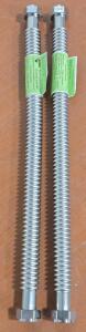 (2) Falcon Stainless SWC-1 Mega-Flow Super Water-Flex Stainless Steel Corrugated Water Connector | 1" x 24"