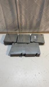 (99) 4 in. Metallic Blank Square Electrical Box Cover 72C-1