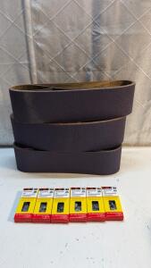 (20) 3M 761D Sanding Belts P60 Grit & (6) Scotchlok IDC Connectors, Cat. 09719