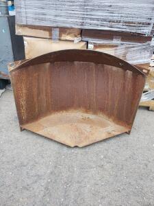 Heavy Machinery Industrial Steel Guard, Curved Design, Approx. 4x3x2 ft