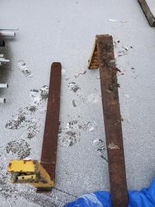 2 Forklift Forks 44"