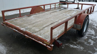 BROWN FLAT BED TRAILER - 3
