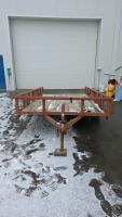 BROWN FLAT BED TRAILER - 7
