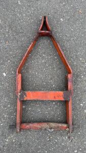 Orange Steel Tractor Drawbar Attachment, Pin Hole Mount