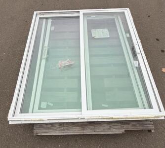 Andersen Vinyl Sliding Glass Door, 80x60 Inches, 2 Panels, White