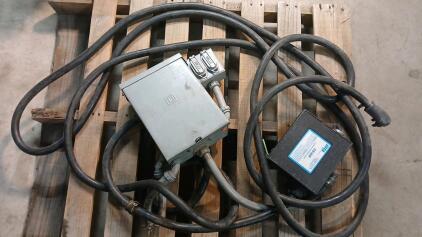 Square D QO 100 Amp 8-Space 16-Circuit Main Lug Load Center W/ IOTA ITS-50R Automatuc Transfer Switch