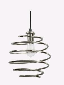 (3) Park Harbor PHPL5611BN Currie 10" Wide 1 Light Mini Pendant w/Spiral Coil Frame
