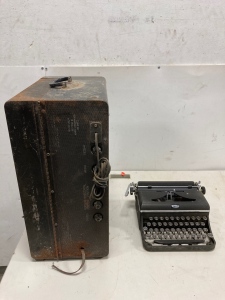 Royal Typewriter And Radio