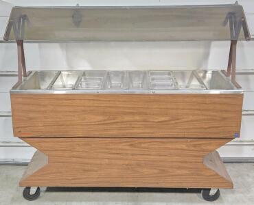 Duke Econo-Mate PA-14CPM Salad Bar/Cold Food Buffet Table on Wheels - 53&frac12;"H x 58&frac14;"W x 26"D