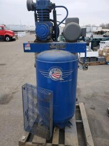 Quincy 5 HP Industrial Air Compressor, Model 231CP80VCB, 80 Gallon, 175 PSI