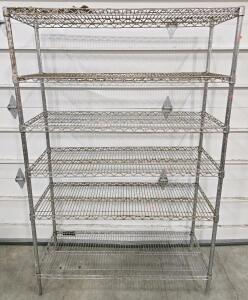 Heavy Duty 6-Tier Wire Rack Shelf - 73"H x 47&frac12;"W x 18"D