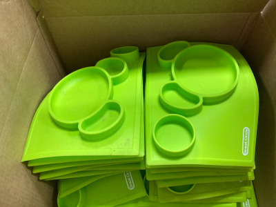 (30) green silicone place mats