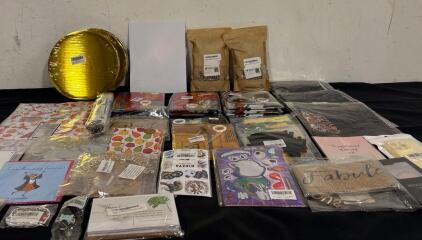 Party And Craft Lot Various Banners Stickers Balloons Cards And More