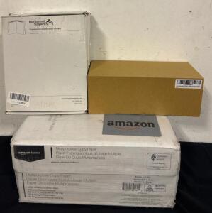 Office Lot NEW Box Printer Paper (4000 Sheets) (2) Boxes Folders (1) Toner Cartridge Replacement For HP 654A CF332A M651 M651dn M651n M651xh (1-Pack Yellow)