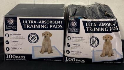 (2) Boxes American Kennel Club Ultra Absorbent Training Pads