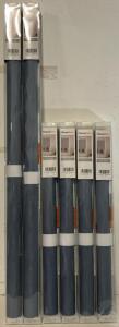 Set Of 6 100% Blackout Roller Shades, Midnight Blue (4/6 Blinds 24&rdquo;Wx72&rdquo;H, 2/6 Blinds 40&rdquo;Wx72&rdquo;H)