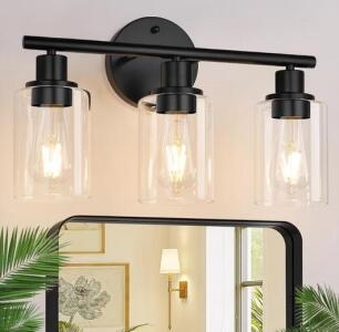 (2) Modern Style 3 Bulb Vanity Lights