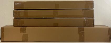 (3) Cable Railing Posts & Outdoor Aluminum 4 Step Handrail