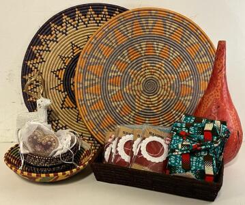 Handmade Goods &mdash;Hand Woven Baskets, Paper Mache Vase, Decor, Ornaments & More