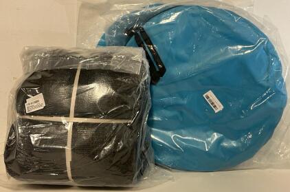 Net Pool Protective Cover (18&rsquo;x36&rsquo;) & (2) Kids Beach / Pool Tents