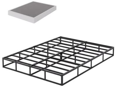 Heavy Duty Steel Mattress Box Frame W/ Cover, Full Size