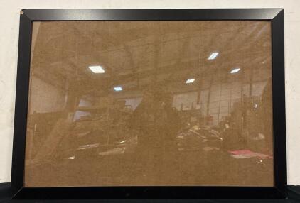 44x31 Black Wooden Picture Frame