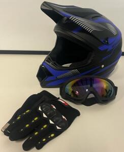 Youth Off Road Helmet, Large, Blue