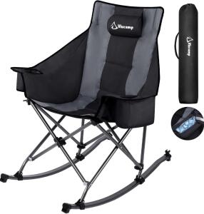 Viscamp Oversized Padded Rocking Camping Chair