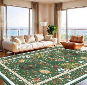 Vintage Floral Area Rug 6x9
