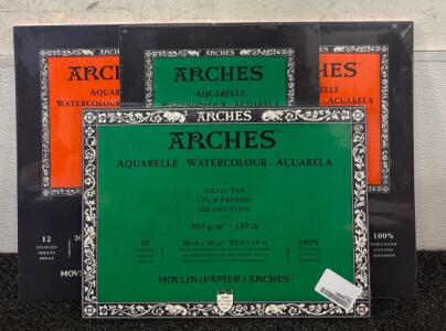 Arches Watercolor Paper Various Sizes NEW IN PACKAGING
