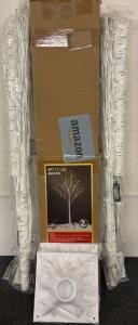 2 (6ft) LED Birch Trees