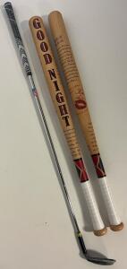 60 Degree Right Hand Forged Golf Wedge & (2) Prop Bats