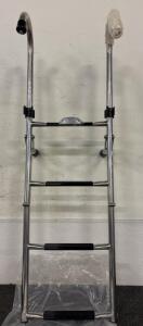 45&rdquo; Tall Metal Ladder With Handle Bars