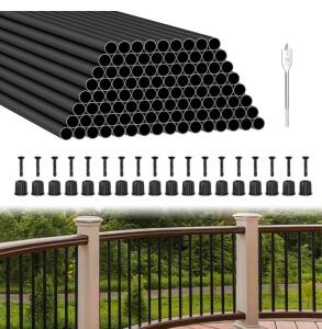 (100) Pack 36" Aluminum Deck Balusters with Connectors/Screws