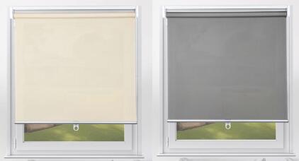 Set Of 6 Cordless Pull Down Roller Shades, (4 Blinds Beige, 31&rdquo;&rdquo;Wx72&rdquo;H, 2 Blinds Grey 32&rdquo;Wx72&rdquo;H)