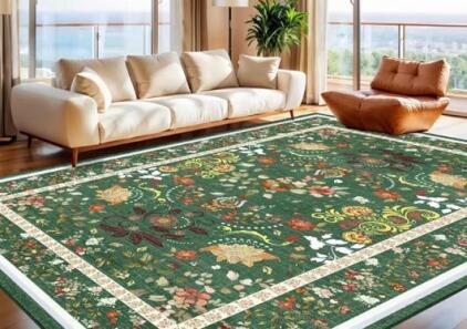 Vintage Style Floral Area Rug (9x12)