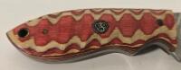 Damascus Steel Custom Hunting Knife W/ Sheath - 3