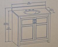 Style Selections 37-in Vanity With Sink Top- New! - 5
